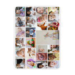 Utforma din egen 25 fotokollage-rambild magnet