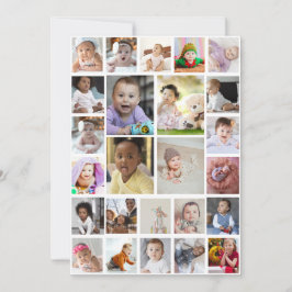 Utforma din egen 25 fotokollage-rambild meddelande