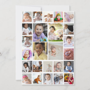 Utforma din egen 25 fotokollage-rambild meddelande