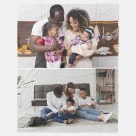 Utforma din egen 2-fotokollage fleecefilt