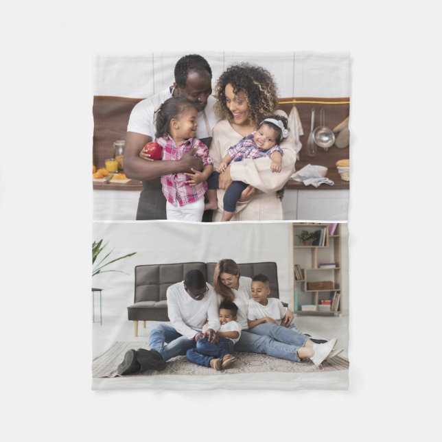 Utforma din egen 2-fotokollage fleecefilt (Framsidan)