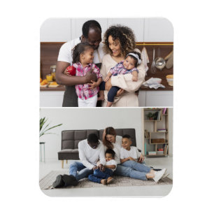 Utforma din egen 2-fotokollage magnet
