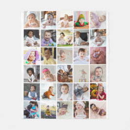 Utforma din egen 30-fotokollage fleecefilt