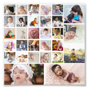 Utforma din egen 30-fotokollage fototryck