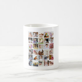 Utforma din egen 30-fotokollage kaffemugg