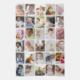 Utforma din egen 30-fotokollage kökshandduk