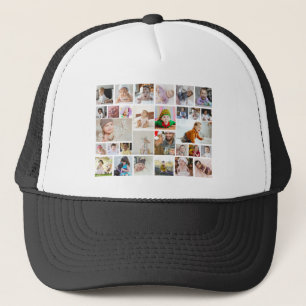 Utforma din egen 30-fotokollage Poster Keps