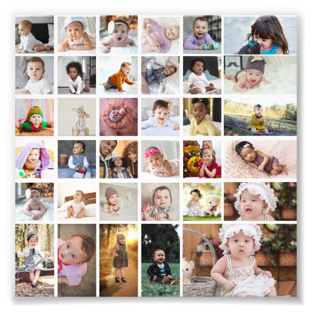 Utforma din egen 35 fotokollage fototryck (Framsidan)