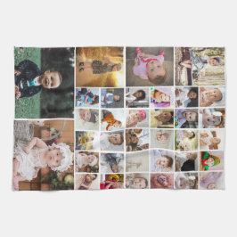 Utforma din egen 35 fotokollage kökshandduk