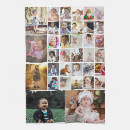 Utforma din egen 35 fotokollage kökshandduk