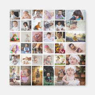 Utforma din egen 35 fotokollage magnet