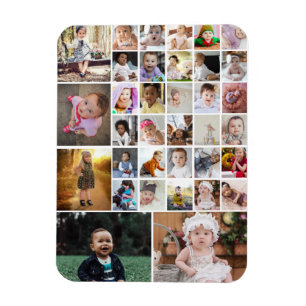 Utforma din egen 35 fotokollage magnet