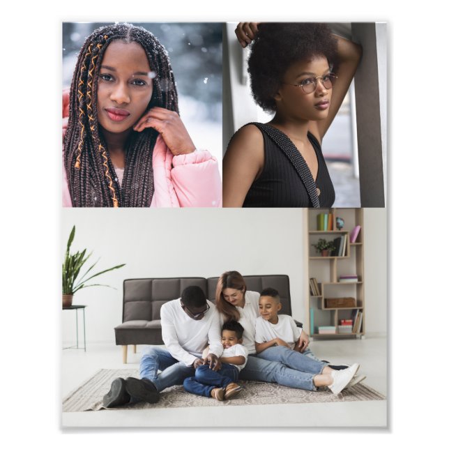 Utforma din egen 3-fotokollage fototryck (Framsidan)