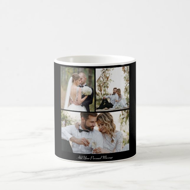 Utforma din egen 3-fotokollage kaffemugg (Center)