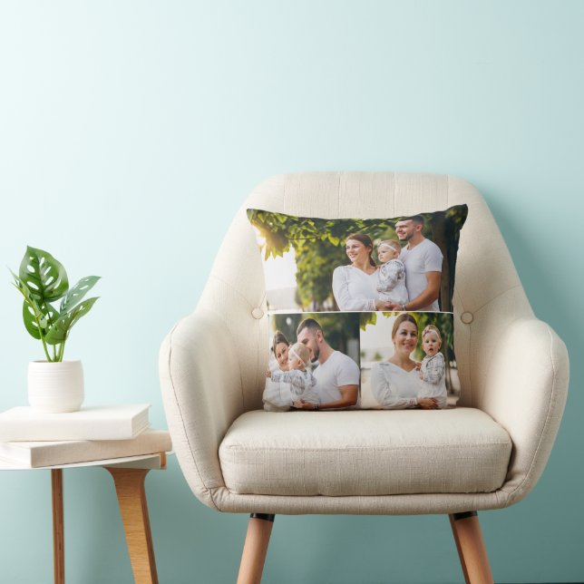 Utforma din egen 3-fotokollage kudde (Stol)