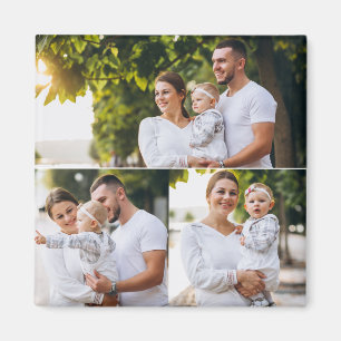 Utforma din egen 3-fotokollage magnet