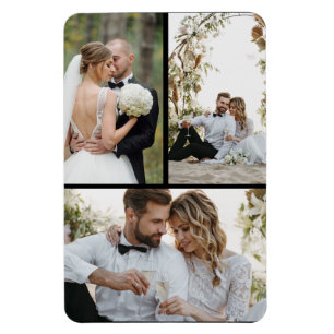 Utforma din egen 3-fotokollage magnet