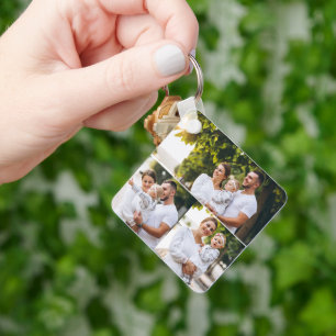 Utforma din egen 3-fotokollage nyckelring