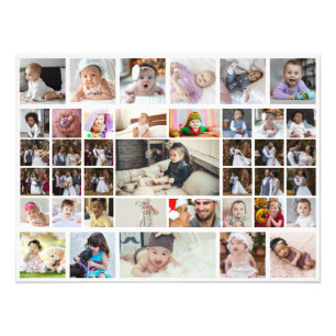 Utforma din egen 40-fotokollage fototryck