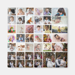 Utforma din egen 40-fotokollage magnet