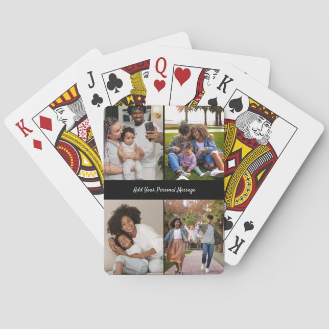 Utforma din egen 4-fotokollage casinokort (Baksidan)