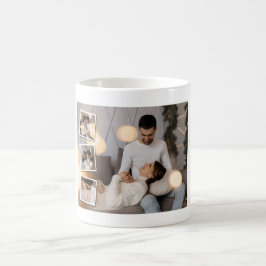 Utforma din egen 4-fotokollage kaffemugg
