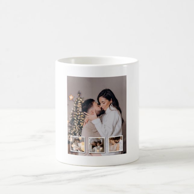 Utforma din egen 4-fotokollage kaffemugg (Center)