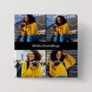 Utforma din egen 4-fotokollage knapp