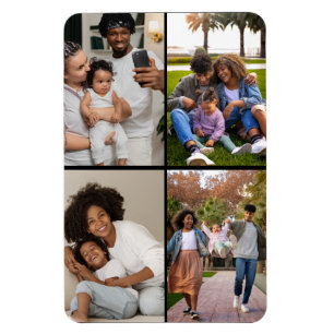 Utforma din egen 4-fotokollage magnet