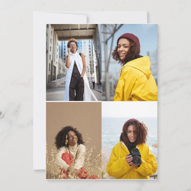 Utforma din egen 4-fotokollage meddelande (Framsida)