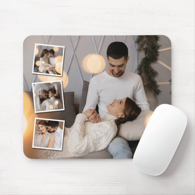 Utforma din egen 4-fotokollage musmatta (Med mus)