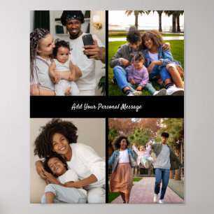Utforma din egen 4-fotokollage poster