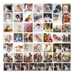 Utforma din egen 50-fotokollage fototryck