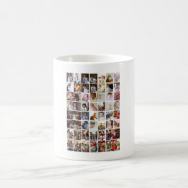 Utforma din egen 50-fotokollage kaffemugg