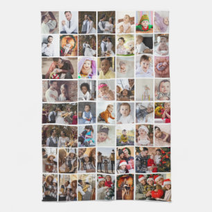 Utforma din egen 50-fotokollage kökshandduk