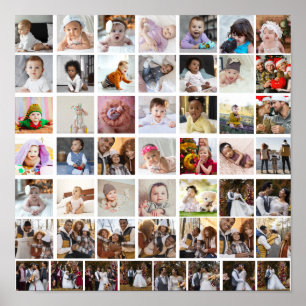 Utforma din egen 50-fotokollage poster