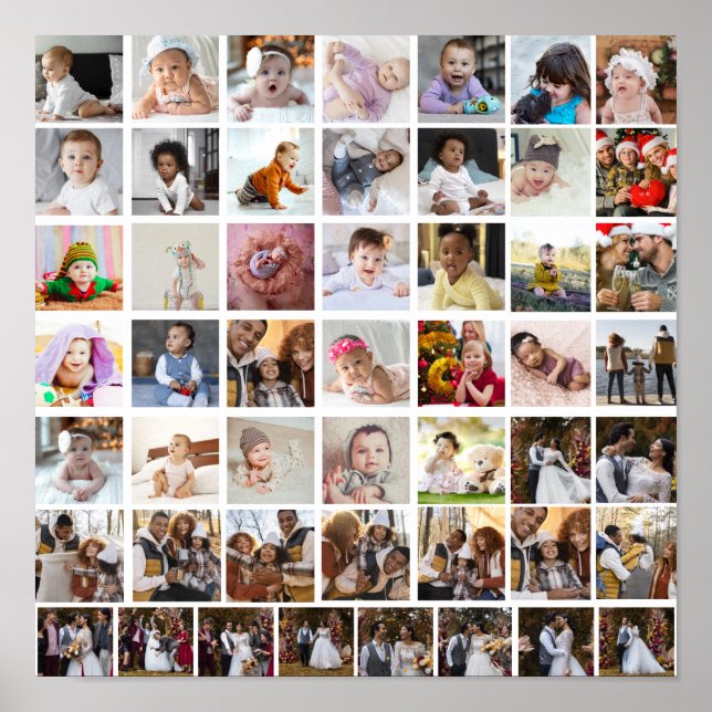 Utforma din egen 50-fotokollage poster (Framsidan)