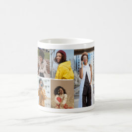 Utforma din egen 5-fotokollage kaffemugg
