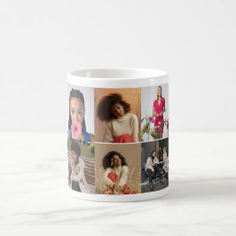 Utforma din egen 6-fotokollage kaffemugg