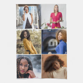 Utforma din egen 6-fotokollage kökshandduk