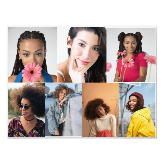 Utforma din egen 7-fotokollage fototryck (Framsidan)