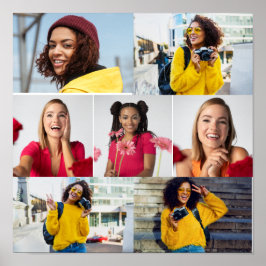 Utforma din egen 7-fotokollage poster