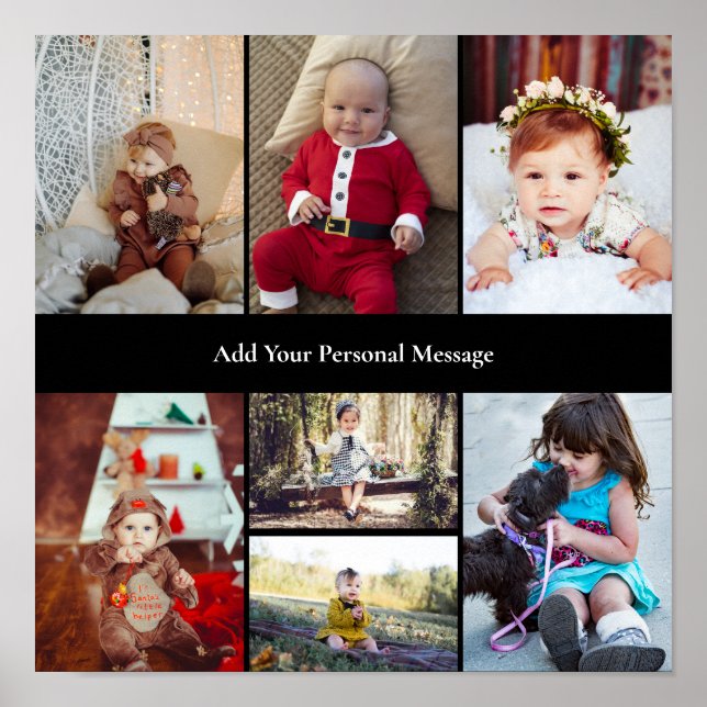 Utforma din egen 7-fotokollage poster (Framsidan)