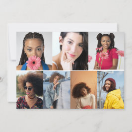 Utforma din egen 7-fotokollage tack kort