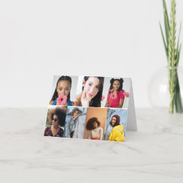 Utforma din egen 7-fotokollage tack kort