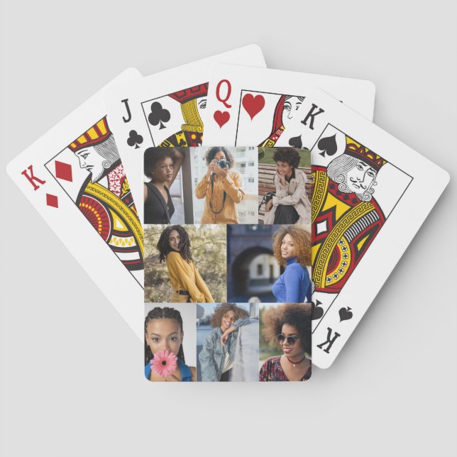 Utforma din egen 8-fotokollage casinokort (Baksidan)