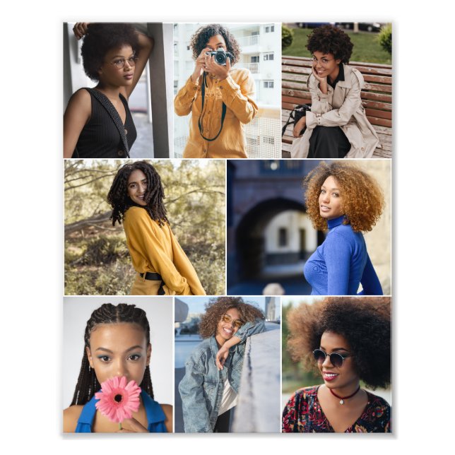 Utforma din egen 8-fotokollage fototryck (Framsidan)