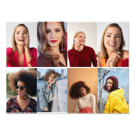 Utforma din egen 8-fotokollage fototryck