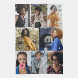 Utforma din egen 8-fotokollage kökshandduk