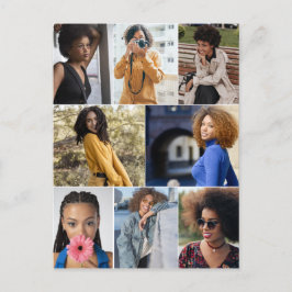 Utforma din egen 8-fotokollage vykort